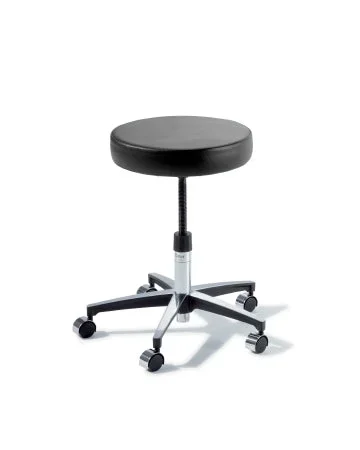 Midmark Ritter 274 Classic Series Manual Screw Adjust Stool Backless Screw Adjust, Manual Seat Height Adjustment 5 Casters Sandy Retreat – 274-001-850