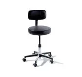 Midmark Ritter 275 Classic Series Physician Stool Backrest Manual Height Adjustment 5 Casters Shadow – 275-001-232