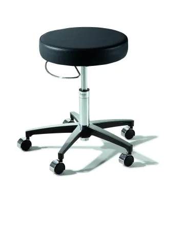 Midmark Ritter 276 Classic Series Air Lift Stool Backless Air Lift, Pneumatic Height Adjustment, 8 Inch Hand Ring 5 Casters Restful Path – 276-001-858