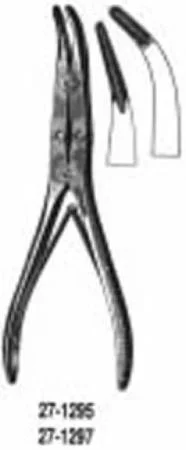 Miltex Bone Rongeur Kleinert-Kutz Slightly Curved Jaws Double Spring Pliers Handle 2 X 13 mm Bite, 6 Inch L – 27-1295