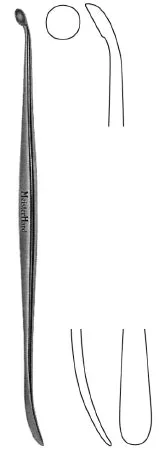 Miltex MeisterHand Dissector Penfield #1 6 mm X 7.25 Inch Double Ended Blunt and Sharp Cup – H26-1450