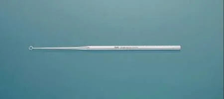 Miltex MeisterHand Ear Curette Buck 6-1/2 Inch Length Single-ended Handle Size 3 Tip Straight Blunt Fenestrated Round Tip – H19-288