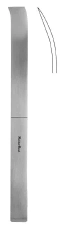 Miltex MeisterHand Osteotome Lambotte 25 mm Curved Blade OR Grade Stainless Steel NonSterile 9 Inch Length – H27-504