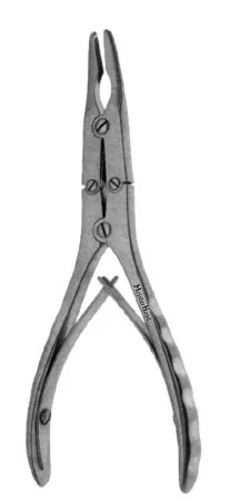 Miltex MeisterHand Rongeur Ruskin Straight Double Action, Double Spring Pliers Handle 3 mm Bite, 6 Inch L – H19-848