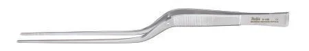 Miltex Miltex Dressing Forceps Cushing 7-1/4 Inch OR Grade Stainless Steel (German) NonSterile NonLocking Bayonet Handle Straight Serrated Jaws w/Scraper End – 6-190