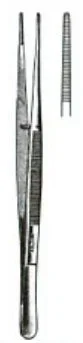 Miltex Miltex Dressing Forceps Potts-Smith 9-1/2 Inch OR Grade Stainless Steel (German) NonSterile NonLocking Thumb Handle Straight Serrated Tip – 6-158