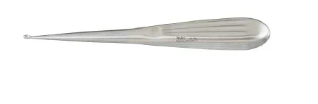 Miltex Miltex Mastoid Curette Spratt-Bruns 6-1/2 Inch Length Single-ended Hollow Handle with Grooves Size 0000 Tip Oval Cup Tip – 19-702