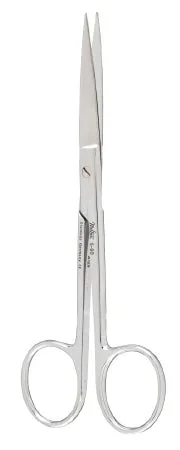 Miltex Miltex Operating Scissors 5 Inch Length OR Grade Stainless Steel (German) NonSterile Finger Ring Handle Straight Blade Sharp/Sharp – 43589