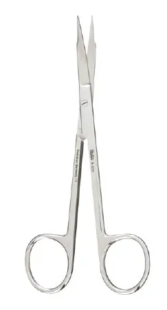 Miltex Miltex Operating Scissors Goldman-Fox 5 Inch Length OR Grade Stainless Steel (German) NonSterile Finger Ring Handle Curved Blade Sharp/Sharp – 5-320