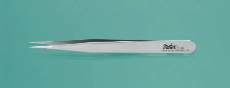 Miltex Miltex Splinter Forceps Swiss-Jeweler 4-3/4 Inch Surgical Grade NonMagnetic Stainless Steel NonSterile NonLocking Thumb Handle Straight Narrow Fine Tips – 17-303