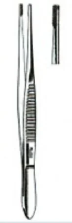 Miltex Miltex Tissue Forceps Brown 10 Inch OR Grade Stainless Steel (German) NonSterile NonLocking Thumb Handle Straight 8 X 8 Teeth, Serrated Tip – 6-141