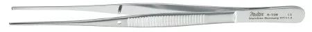Miltex Miltex Tissue Forceps Semken 5 Inch OR Grade Stainless Steel (German) NonSterile NonLocking Thumb Handle Straight Serrated Tips w/1 X 2 Teeth – 6-106