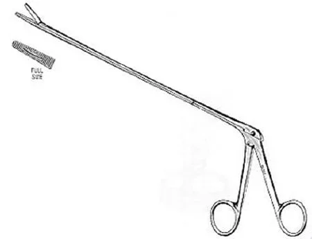 Miltex Miltex Uterine Forceps Mathieu 11-1/2 Inch OR Grade Stainless Steel (German) NonSterile NonLocking Finger Ring Handle Straight Serrated Tips – 29-102