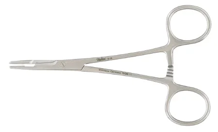 Miltex Needle Holder 7-1/4 Inch Serrated Jaws Finger Ring Handle – 43694
