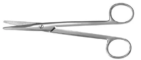 Miltex Padgett Dissecting Scissors Mayo 7-1/2 Inch Length Surgical Grade Stainless Steel NonSterile Finger Ring Handle Straight Blade Blunt/Blunt – PM-0464