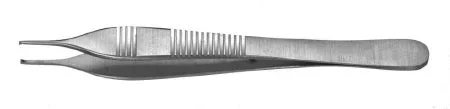Miltex Padgett Tissue Forceps Adson 4-3/4 Inch Surgical Grade Stainless Steel NonSterile NonLocking Narrow Thumb Handle Straight Delicate Tips w/1 X 2 Teeth – PM-6127