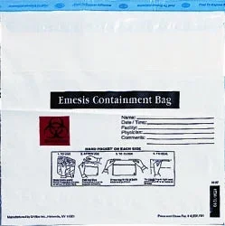 Minigrip Emesis Bag White – UFEMB1010