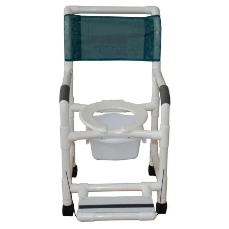 Mjm International Commode / Shower Chair Pvc Frame 21 Inch Height – 118-3TW-FF-10-QT-C