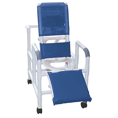 MJM International, reclining shower chair, deluxe elevated leg extension – 20-4245
