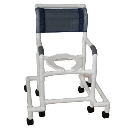 Mjm International Shower Chair Push Handle Pvc Frame Mesh Back 20 Inch Height – 118-3-SAFE