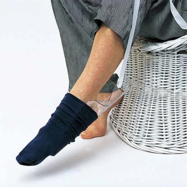 Molded Stocking Aid – No Bend Dressing, Side Cutouts Secure Socks