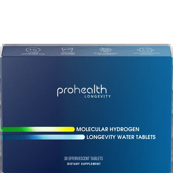Molecular Hydrogen Longevity Water Tablets – 80 mg, 30 tablets