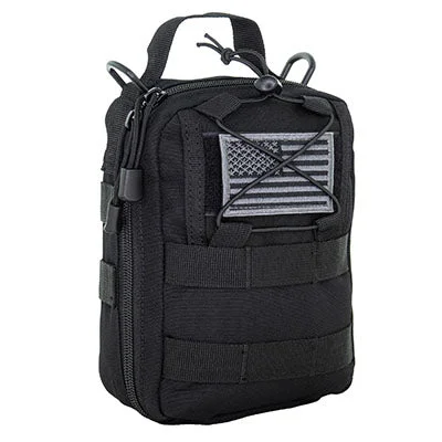Molle Bleeding Control Bag, 6.5″ x 3″ x 8″, Black – 16-1943