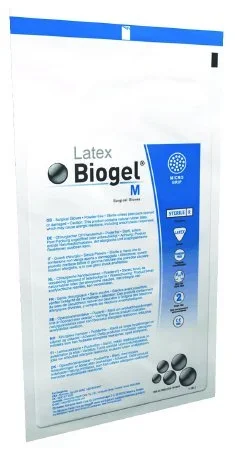 Molnlycke Biogel M Surgical Glove Size 6 Sterile Latex Standard Cuff Length Micro-Textured Straw Not Chemo Approved – 30560