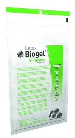 Molnlycke Biogel Surgeons Surgical Glove Size 6.5 Sterile Latex Standard Cuff Length Micro-Textured Straw Not Chemo Approved – 30465