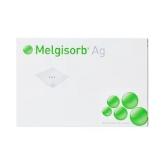 Molnlycke Healthcare Calcium Alginate Dressing with Silver Melgisorb Ag 2 x 2 Square Sterile, 10EA/BX 10BX/CS - Image 2