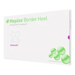 Molnlycke Healthcare Foam Dressing Mepilex Border Heel 8-3/5 X 9 Inch Heel Adhesive with Border Sterile, 1/EA