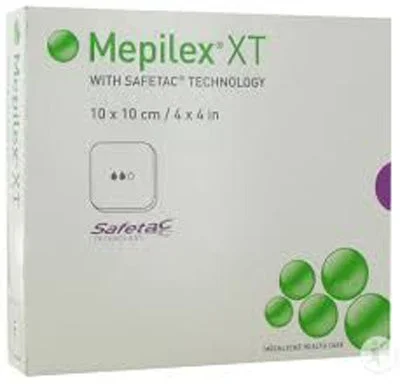 Molnlycke Mepilex XT Foam Dressing 4 X 4 Inch Square Adhesive without Border Sterile – 211100
