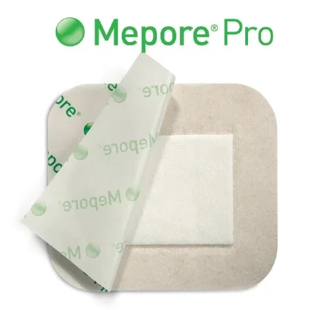 Molnlycke Mepore Pro Adhesive Dressing 3-3/5 X 4 Inch Film / Polyacrylate Adhesive Rectangle White Sterile – 670990