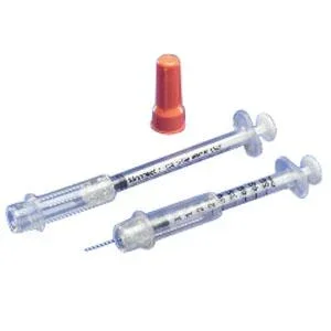 Monoject Insulin Safety Syringe with Accu-tip by Covidien/Kendal l- Box of 100
