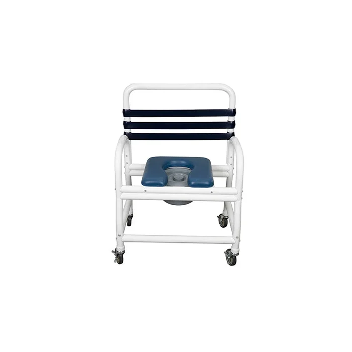 Mor-Medical XL Heavy Duty Deluxe PVC Shower Commode Chair – 610 lb Cap