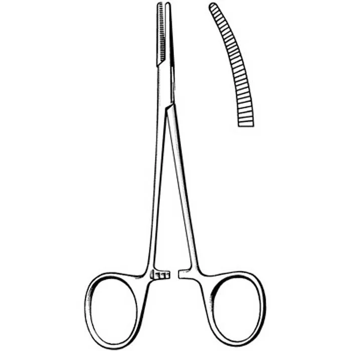Mosquito Forceps, Halstead, curved, OR 5″