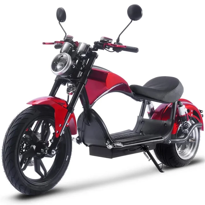 MotoTec – Raven 60v 30ah 2500w Lithium Electric Scooter Red