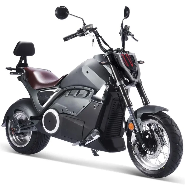 MotoTec – Typhoon 72v 30ah 3000w Lithium Electric Scooter Gray