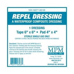 MPM Medical Composite Dressing Repel 6 X 6 Inch Sterile
