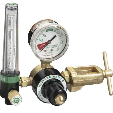 MRIequip.com LLC REGULATOR, OXY W/FLOW CONTROL KNOB NON-MAGNETIC 0-15LPM – OX-2003