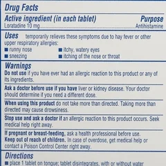 MSD Consumer Care Allergy Relief Claritin® Redi Tabs® 10 mg Strength Tablet 30 per Box - Image 2