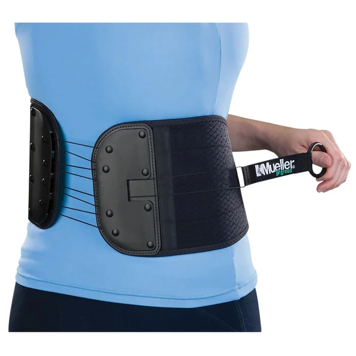 Mueller Sports Medicine Green Adjustable Back and Abdominal Support Adjustable Back and Abdominal Support – 52674