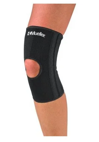 Mueller Sports Medicine Mueller Sport Care Knee Support One Size Fits Most Hook and Loop Strap Closure 12 to 21 Inch Above Knee Circumference Left or Right Knee – 6441
