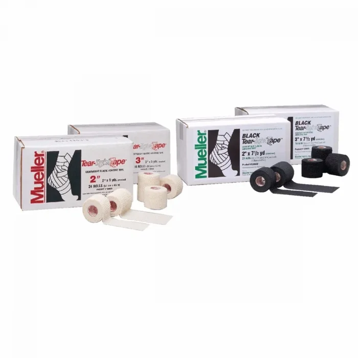 Mueller Tear-Light Tape White – 24 Roll Per Case