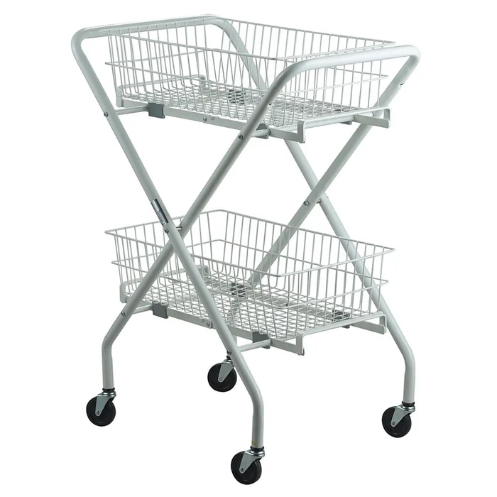 Multipurpose Brewer Folding Wire Basket Utility Cart 6″ Wire Basket – 95-735