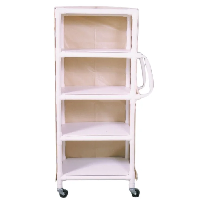 Narrow MRI Cart, 4 Shelves Narrow MRI Cart, 4 Shelves, Mesh Fabric, Teal – 935479/TEAL/MESH