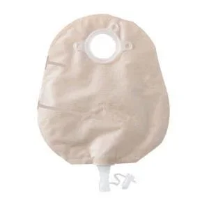 Natura+ Urostomy Small Pouch with Soft Tap, Transparent with 1-Sided Comfort Panel, 1-1/4″
