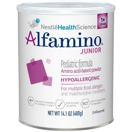 Nestle Healthcare Nutrition Alfamino Junior Amino Acid Based Pediatric Formula Unflavored 14.1 oz. Can Powder – 7613034787965