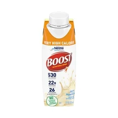 Nestle Healthcare Nutrition Boost® Very High Calorie Oral Supplement – Very Vanilla Flavor Ready to Use 8 oz. Carton