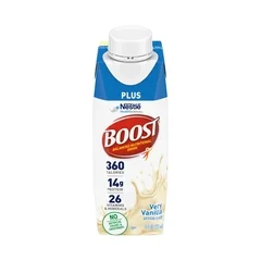 Nestle Healthcare Nutrition Oral Supplement Boost Plus® Very Vanilla Flavor Ready to Use 8 oz., Carton, 6 Bottles/Pack, 4 Packs/Case